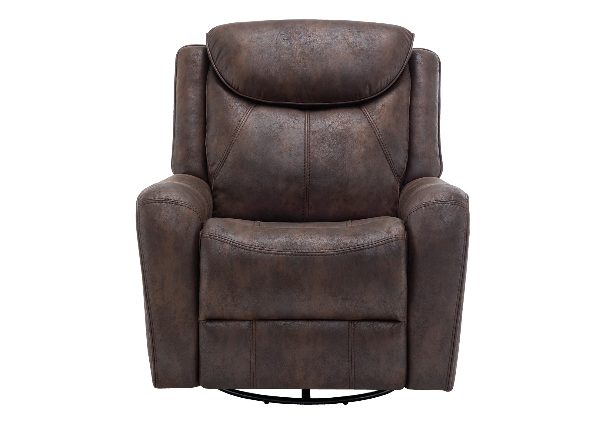 FAUTEUIL INCLINABLE - MOTORISER PIVOTANT / BERCANT USB PU BRUN TJB-061 – 8P31061