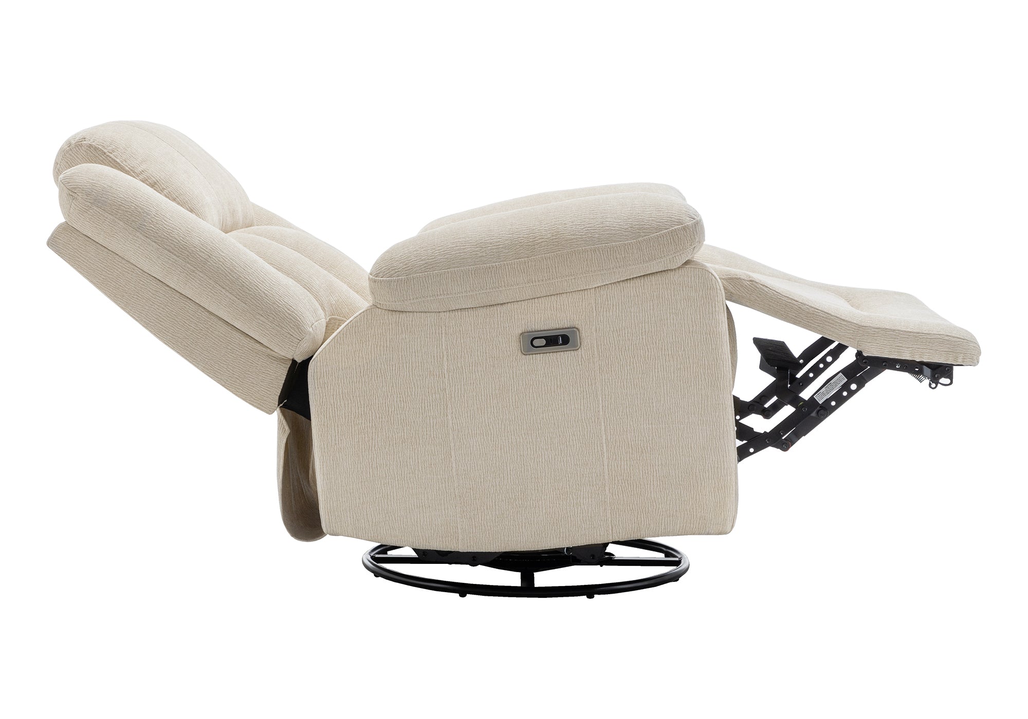 FAUTEUIL INCLINABLE - PIVOTANT MOTO. / USB BEIGE CITY # 102 – 8P41102