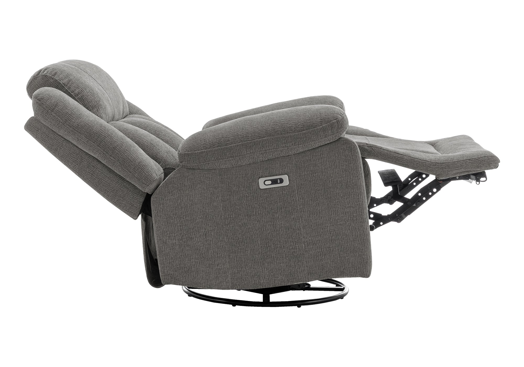 FAUTEUIL INCLINABLE - PIVOTANT MOTO. / USB GRIS CITY # 453 – 8P41453