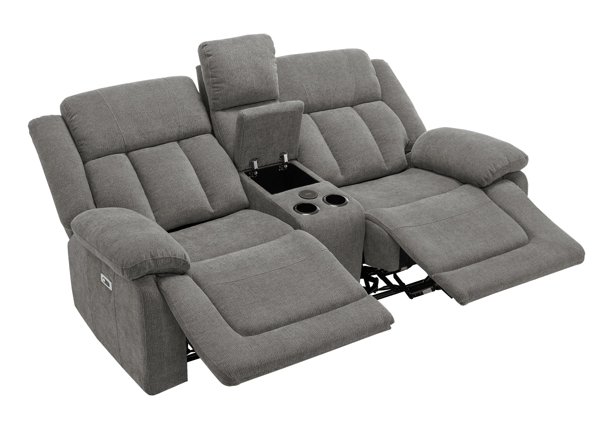 CAUSEUSE INCLINABLE - MOTORISER / CONSOLE / USB GRIS # 453 – 8P42453