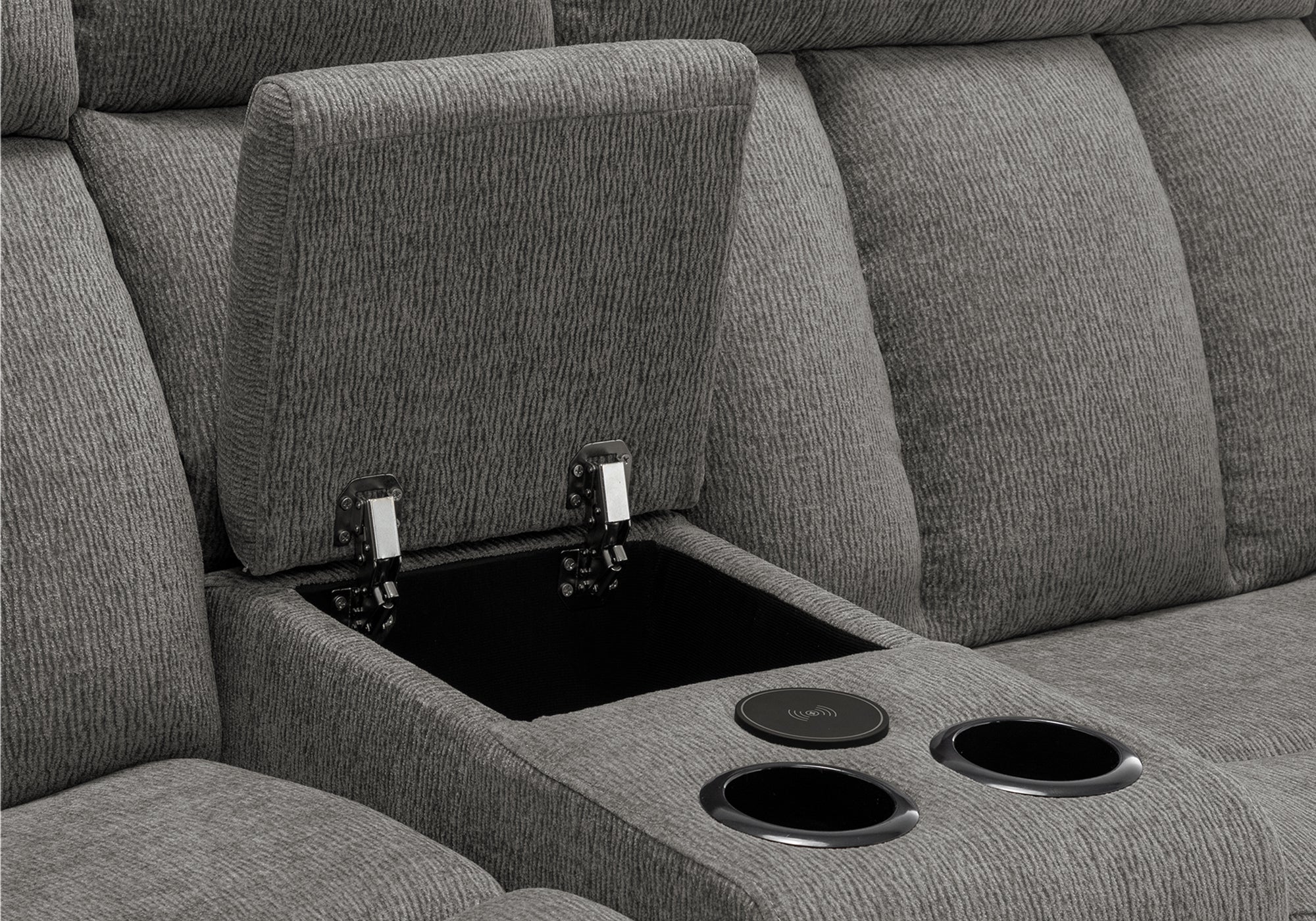 CAUSEUSE INCLINABLE - MOTORISER / CONSOLE / USB GRIS # 453 – 8P42453