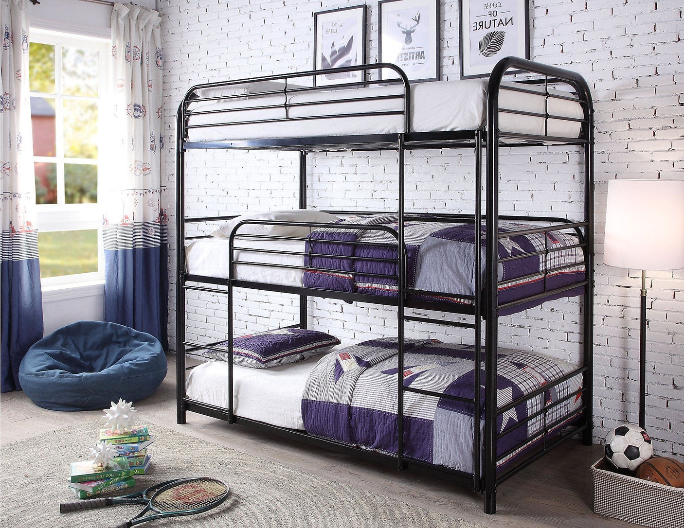 Image of bunk bed - b-503 single/single/single.