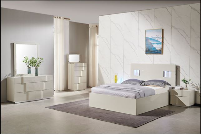 Glory – Grey Lift-top Bedroom Set
