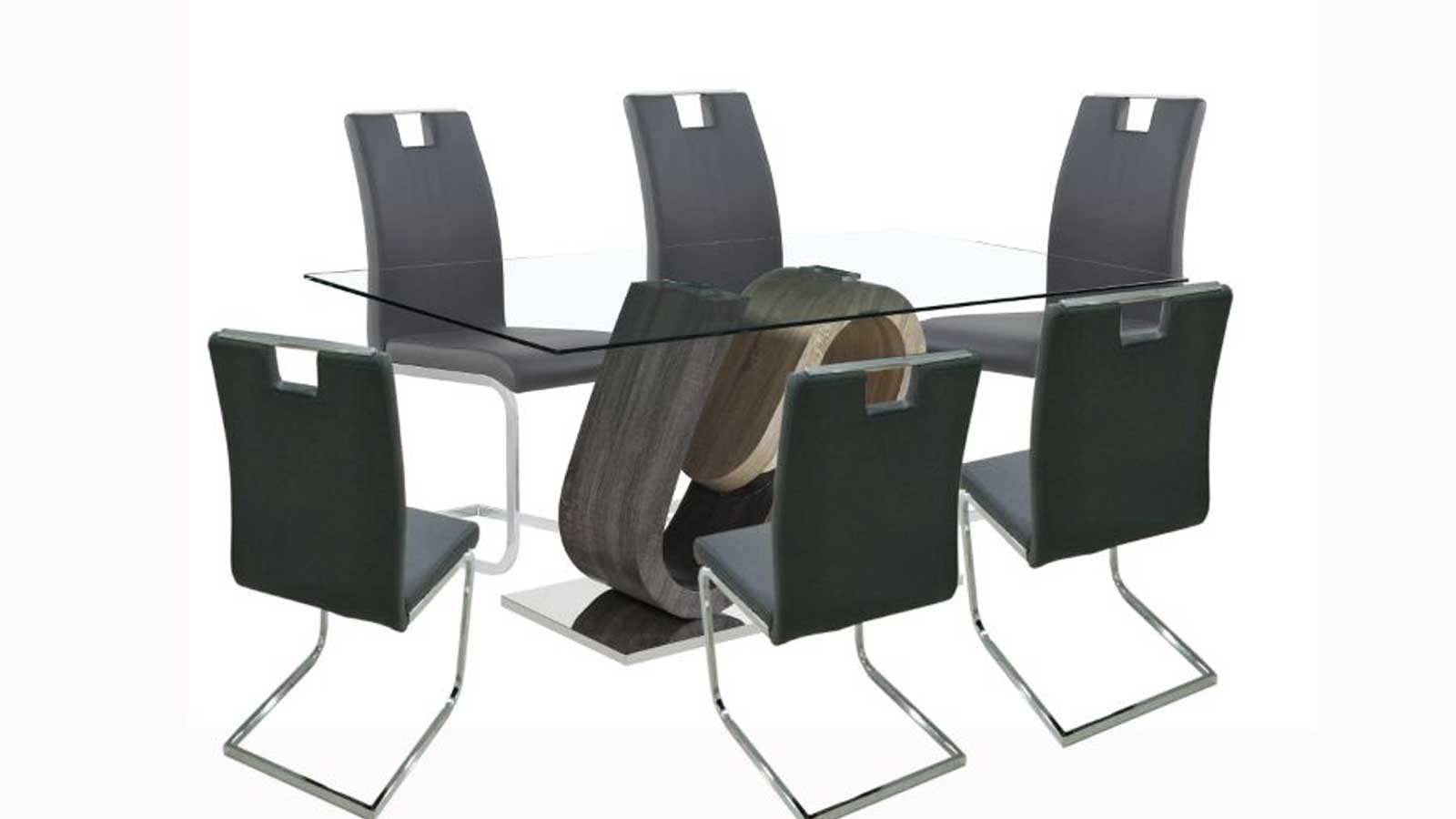 Image of dining set 7pcs - dt-722 - dc-895.