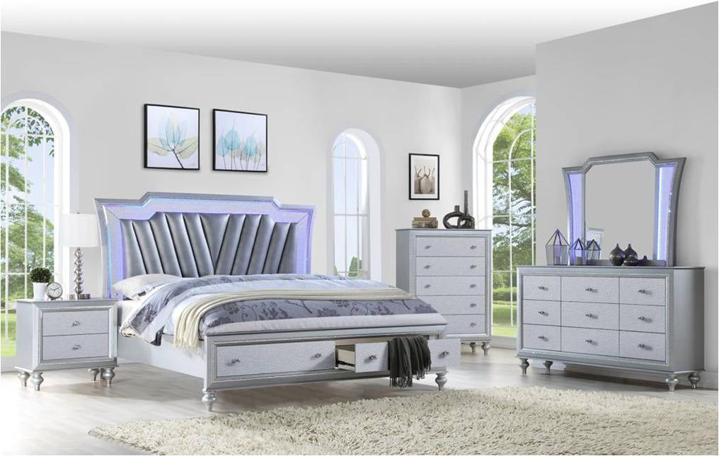 Image of emilio grey bedroom set.