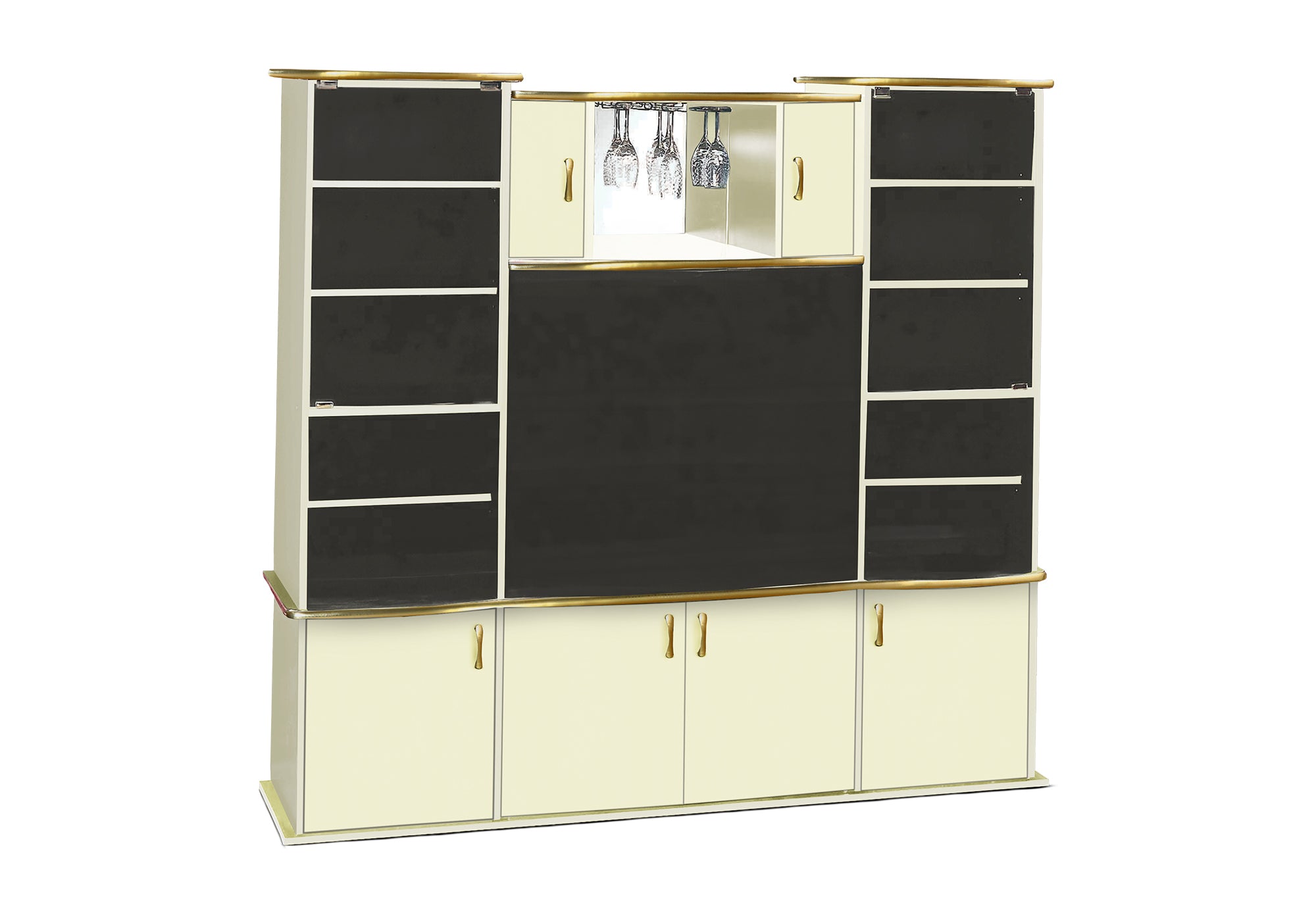 MEUBLE TV - CHAMPAGNE / LAITON – ET 856