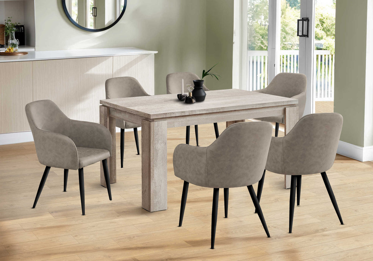 TABLE A MANGER - 36"X 60 / FAUX BOIS TAUPE – I 1088