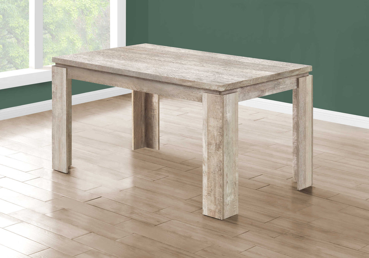 TABLE A MANGER - 36"X 60 / FAUX BOIS TAUPE – I 1088