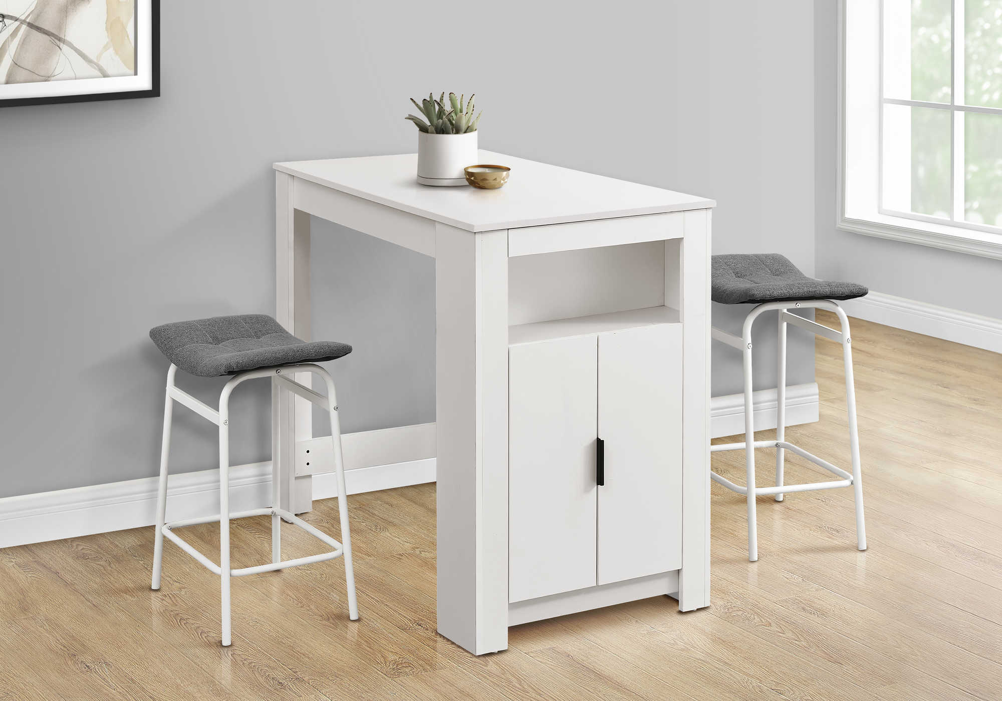 TABLE A MANGER - 24"X 48" / BLANC HAUTEUR COMPTOIR – I 1202