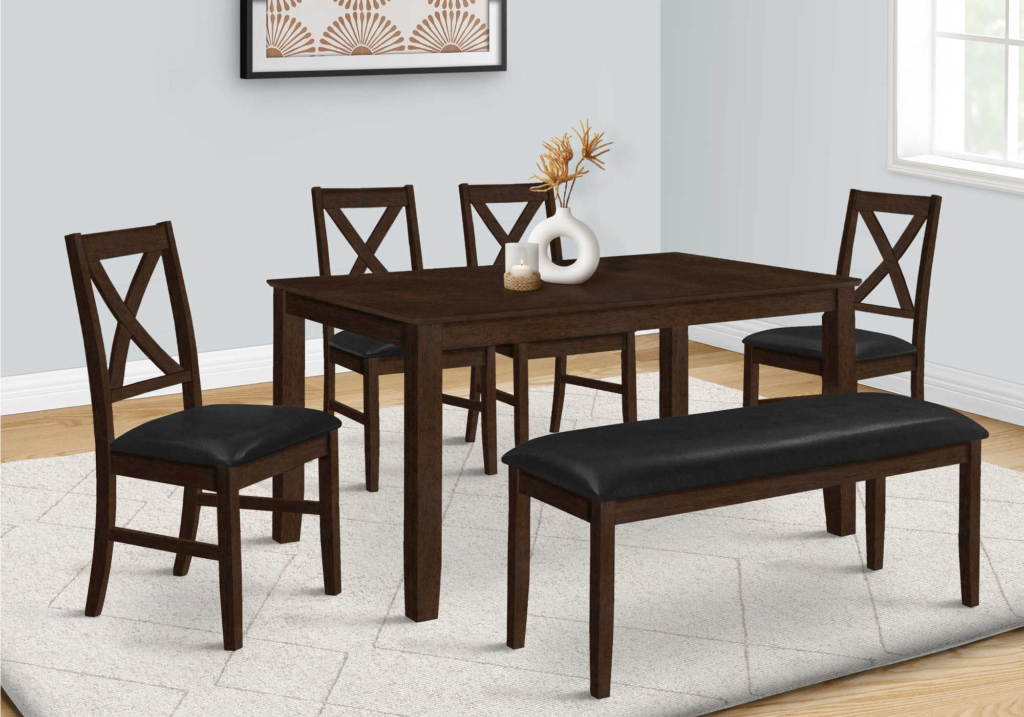 Image of dining table - espresso veneer 36"x 60"  i 1330.