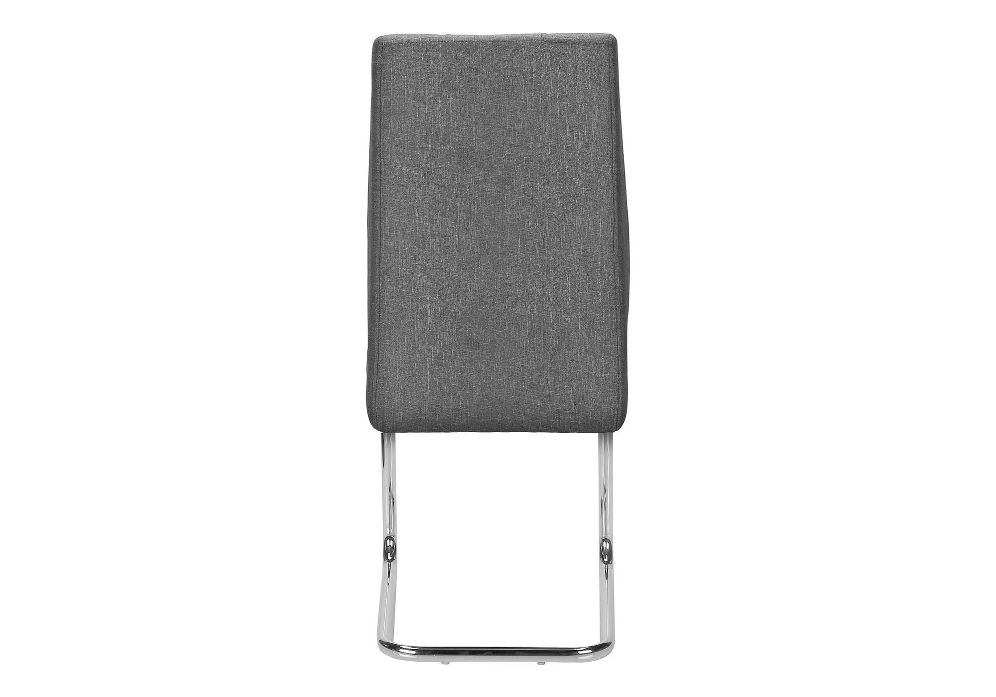 CHAISE - 2PCS - 39"H / TISSUS GRIS / CHROME – I 1061