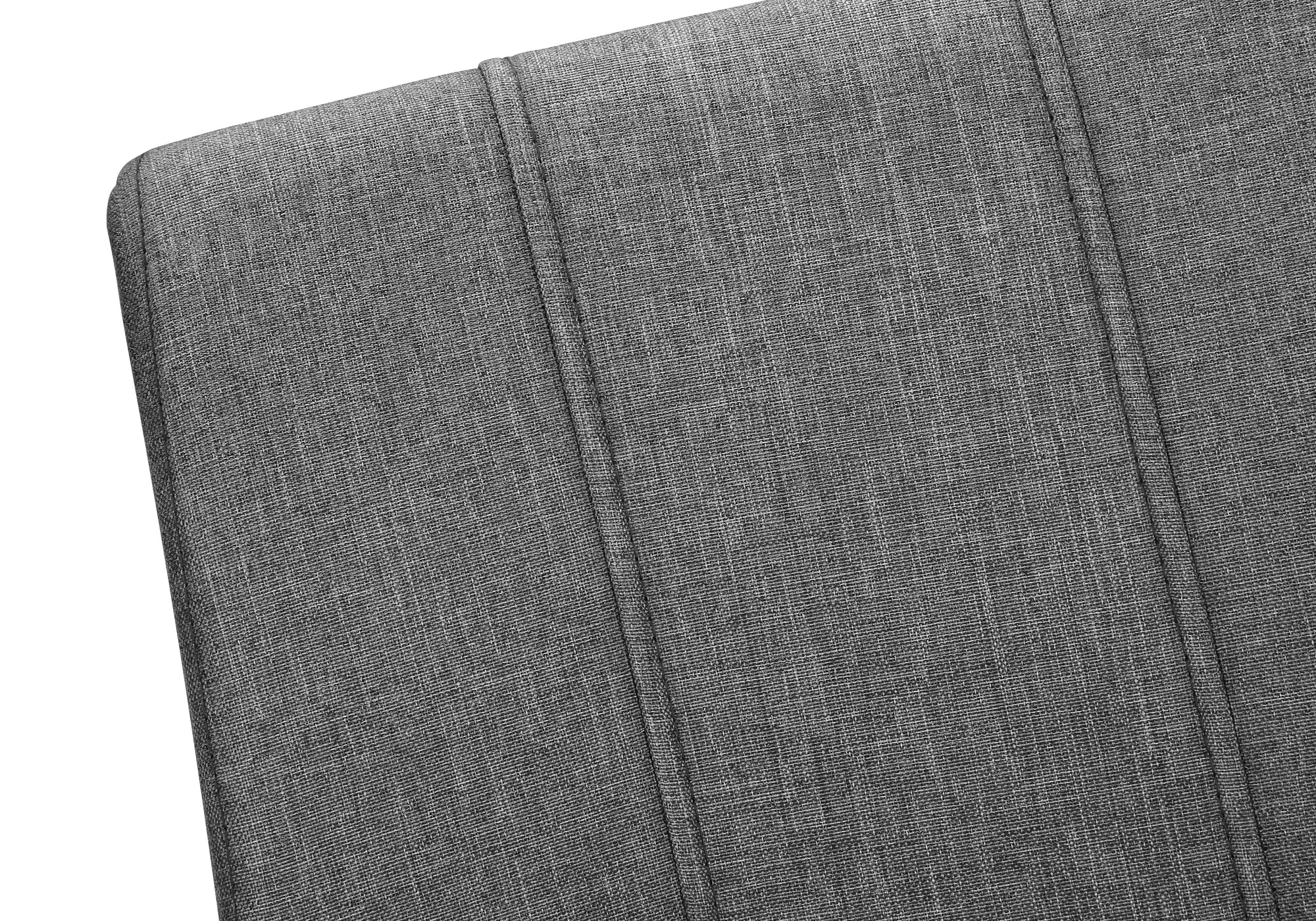 CHAISE - 2PCS - 39"H / TISSUS GRIS / CHROME – I 1061
