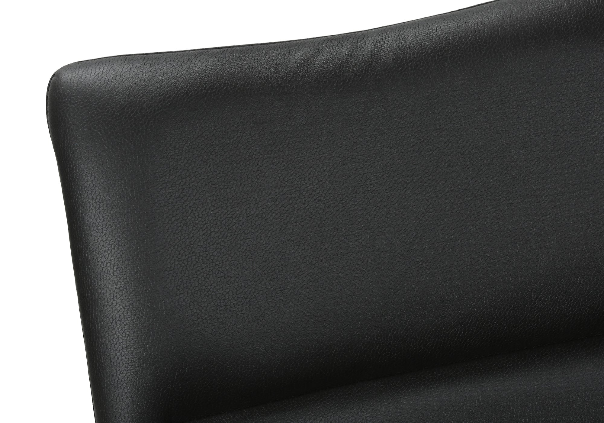 CHAISE - 2PCS / 35"H / SIMILI-CUIR NOIR / METAL NOIR – I 1125