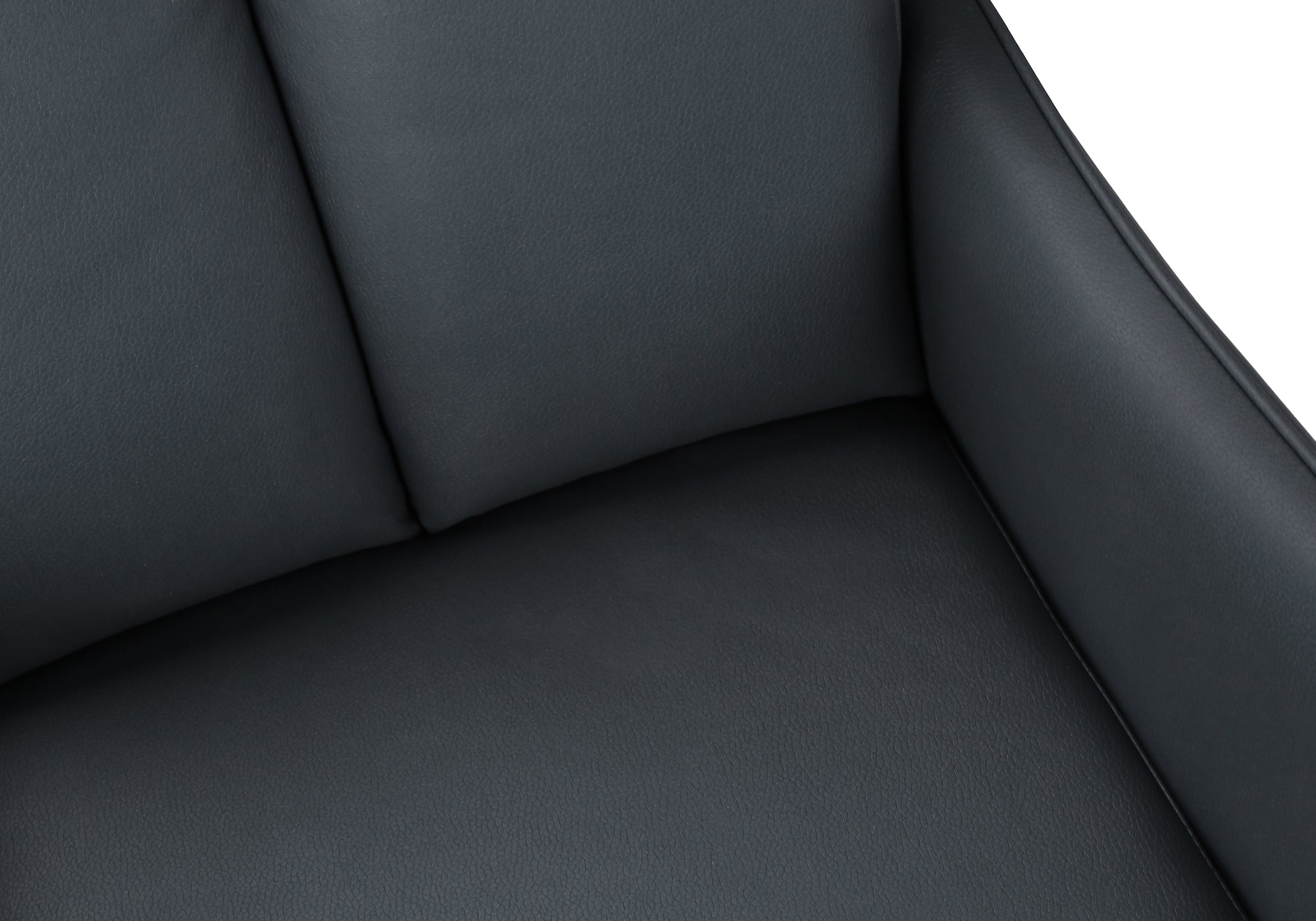 CHAISE - 2PCS / 36"H / SIMILI-CUIR BLEU FONCE / METAL NOIR – I 1148