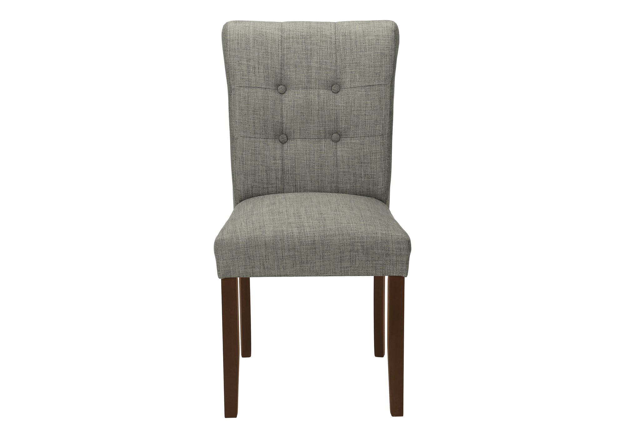 CHAISE - 2PCS - 38"H / REMBOURREE TISSU GRIS – I 1218