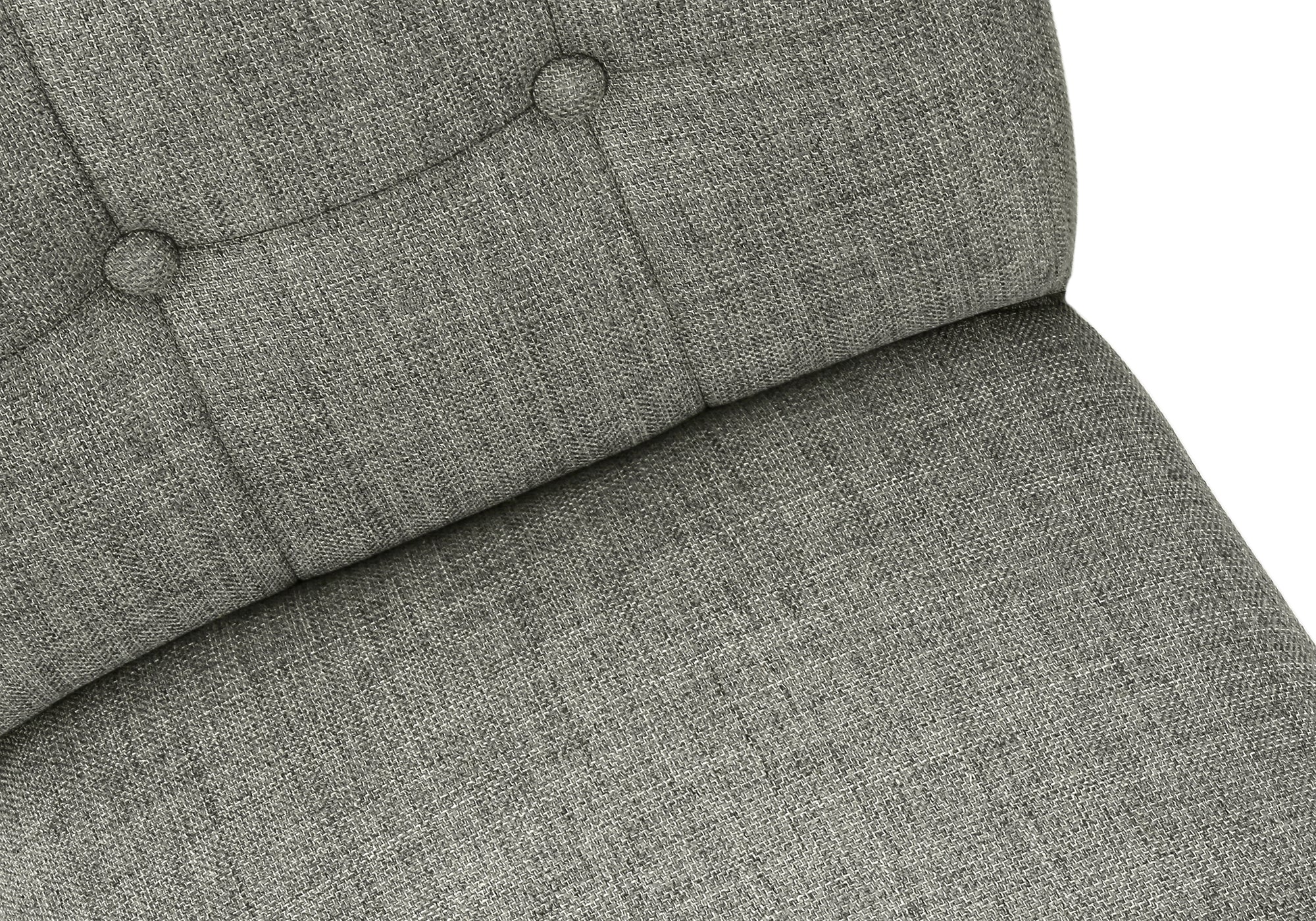 CHAISE - 2PCS - 38"H / REMBOURREE TISSU GRIS – I 1218