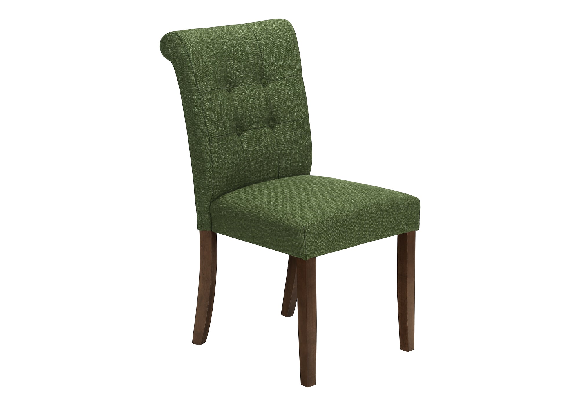 CHAISE - 2PCS - 38"H / REMBOURREE TISSU VERT – I 1219
