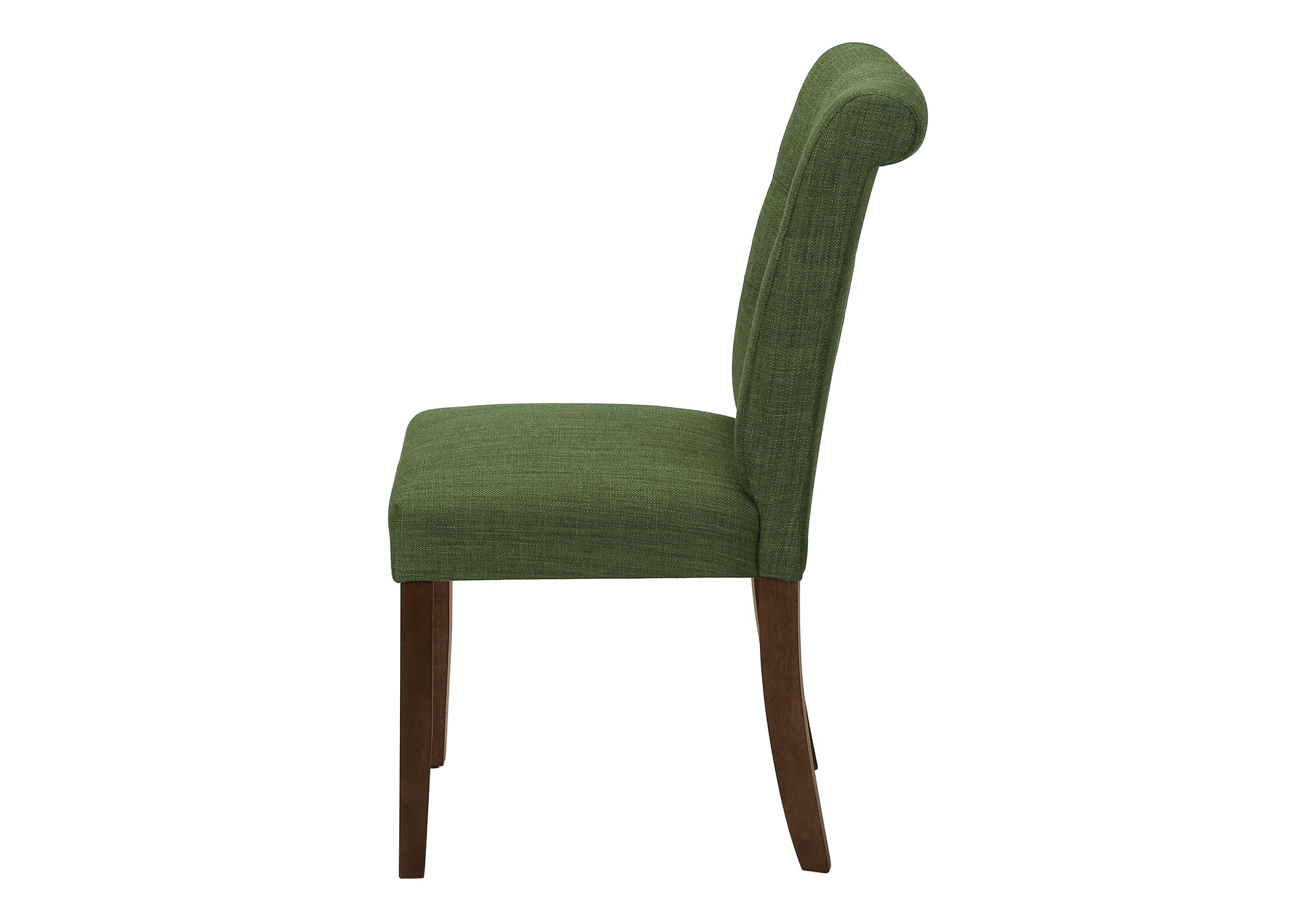 CHAISE - 2PCS - 38"H / REMBOURREE TISSU VERT – I 1219