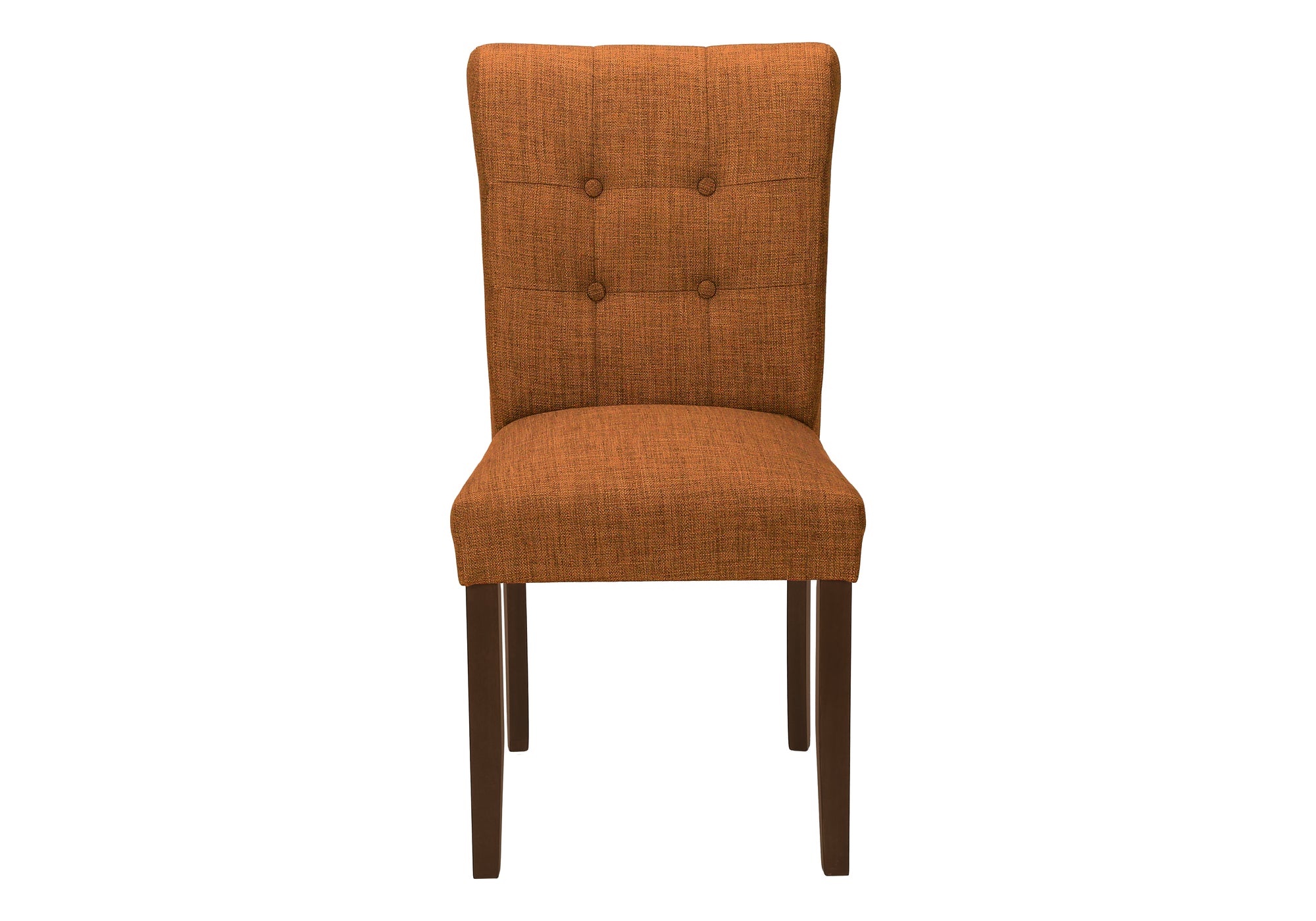 CHAISE - 2PCS - 38"H / REMBOURREE TISSU ORANGE – I 1221