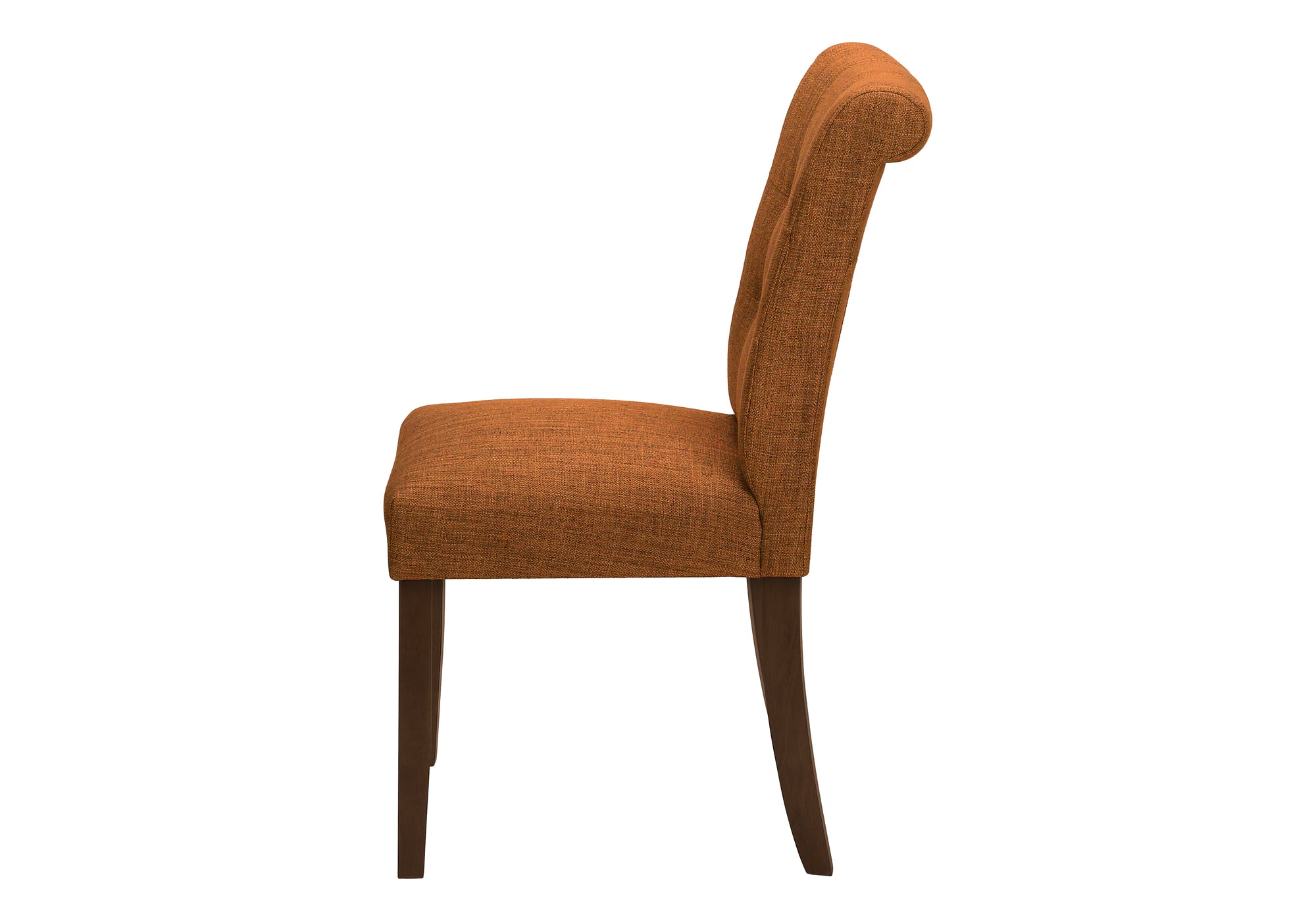 CHAISE - 2PCS - 38"H / REMBOURREE TISSU ORANGE – I 1221