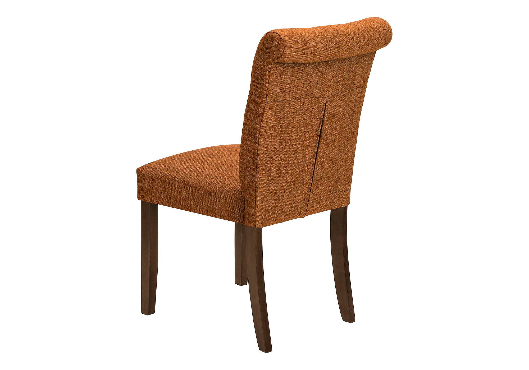 CHAISE - 2PCS - 38"H / REMBOURREE TISSU ORANGE – I 1221