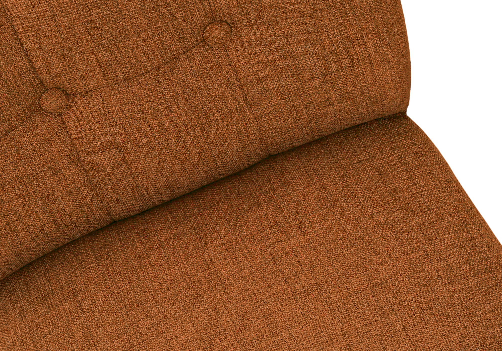 CHAISE - 2PCS - 38"H / REMBOURREE TISSU ORANGE – I 1221