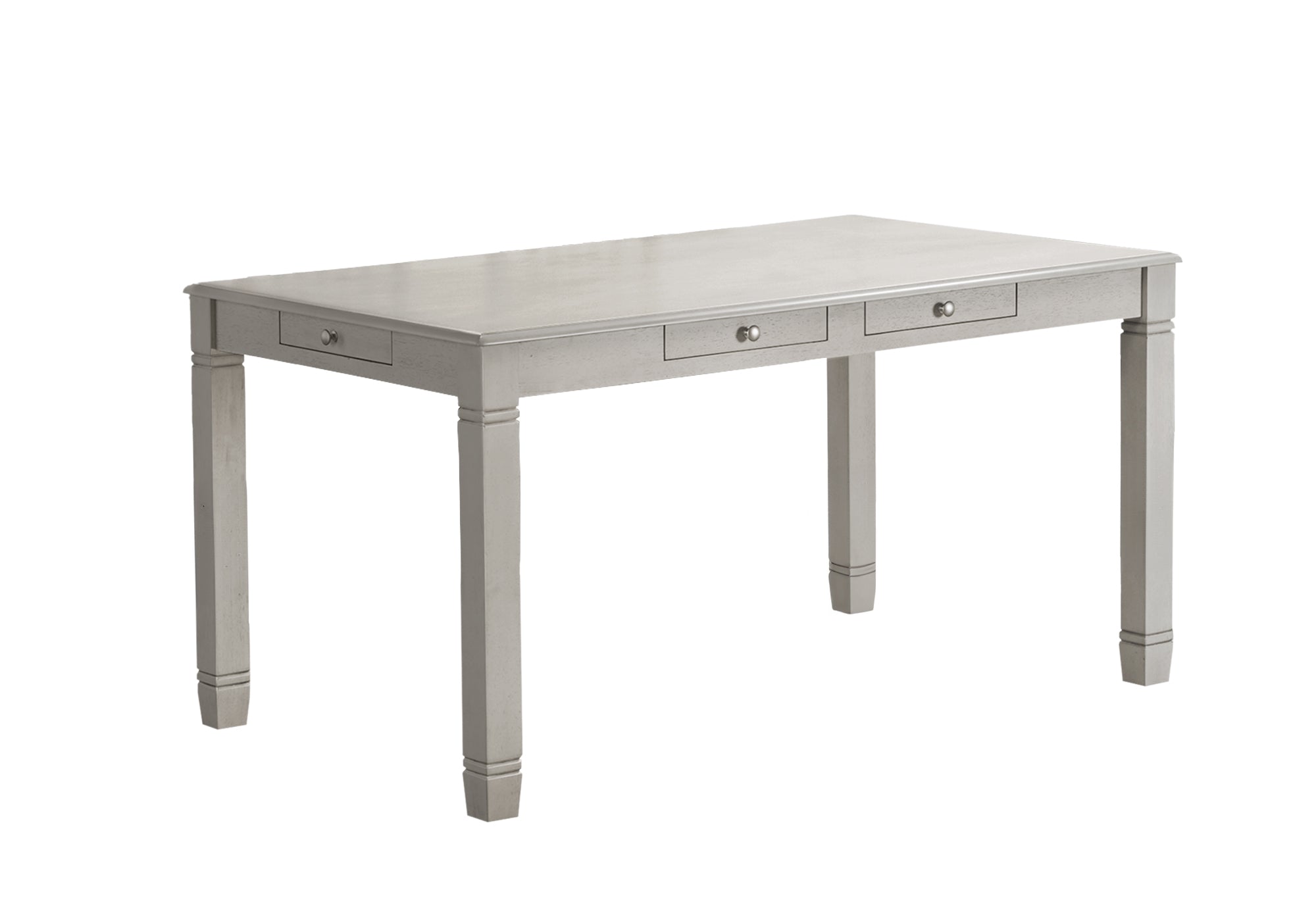 TABLE A MANGER - 36"X 60" BOIS PLAQUE ANTIQUE GRIS – I 1255