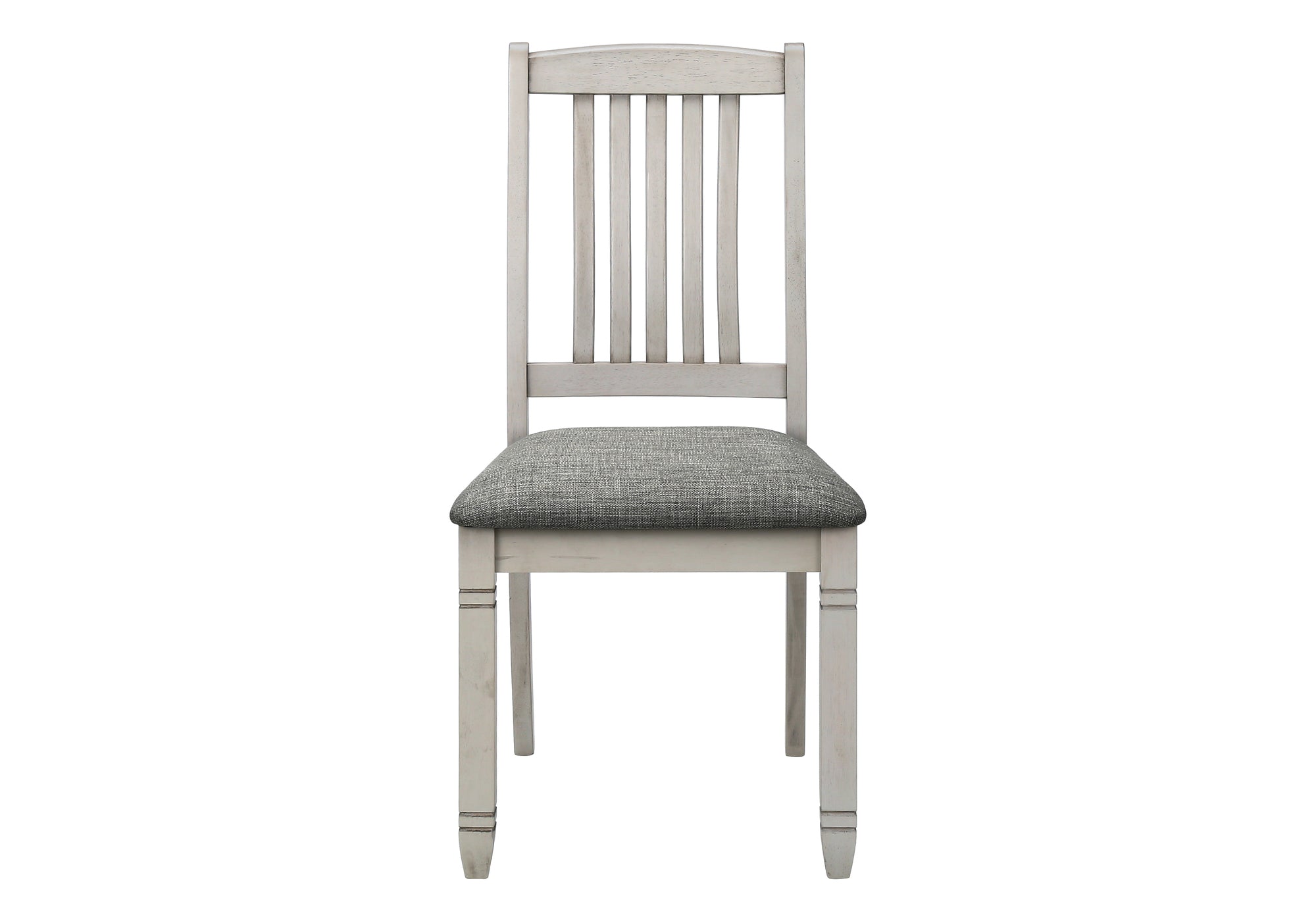 CHAISE - 2PCS - 38"H / REMBOURREE TISSU GRIS – I 1256