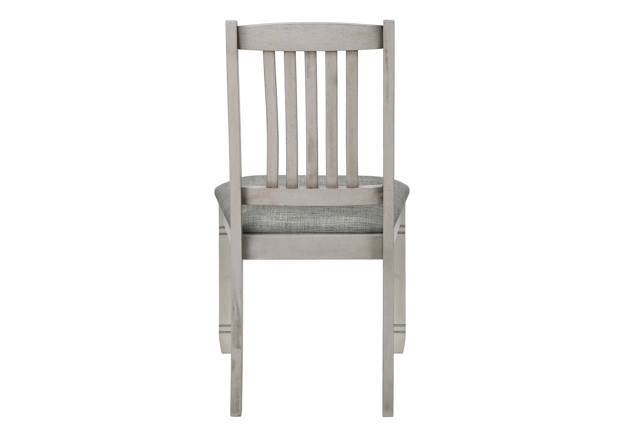 CHAISE - 2PCS - 38"H / REMBOURREE TISSU GRIS – I 1256