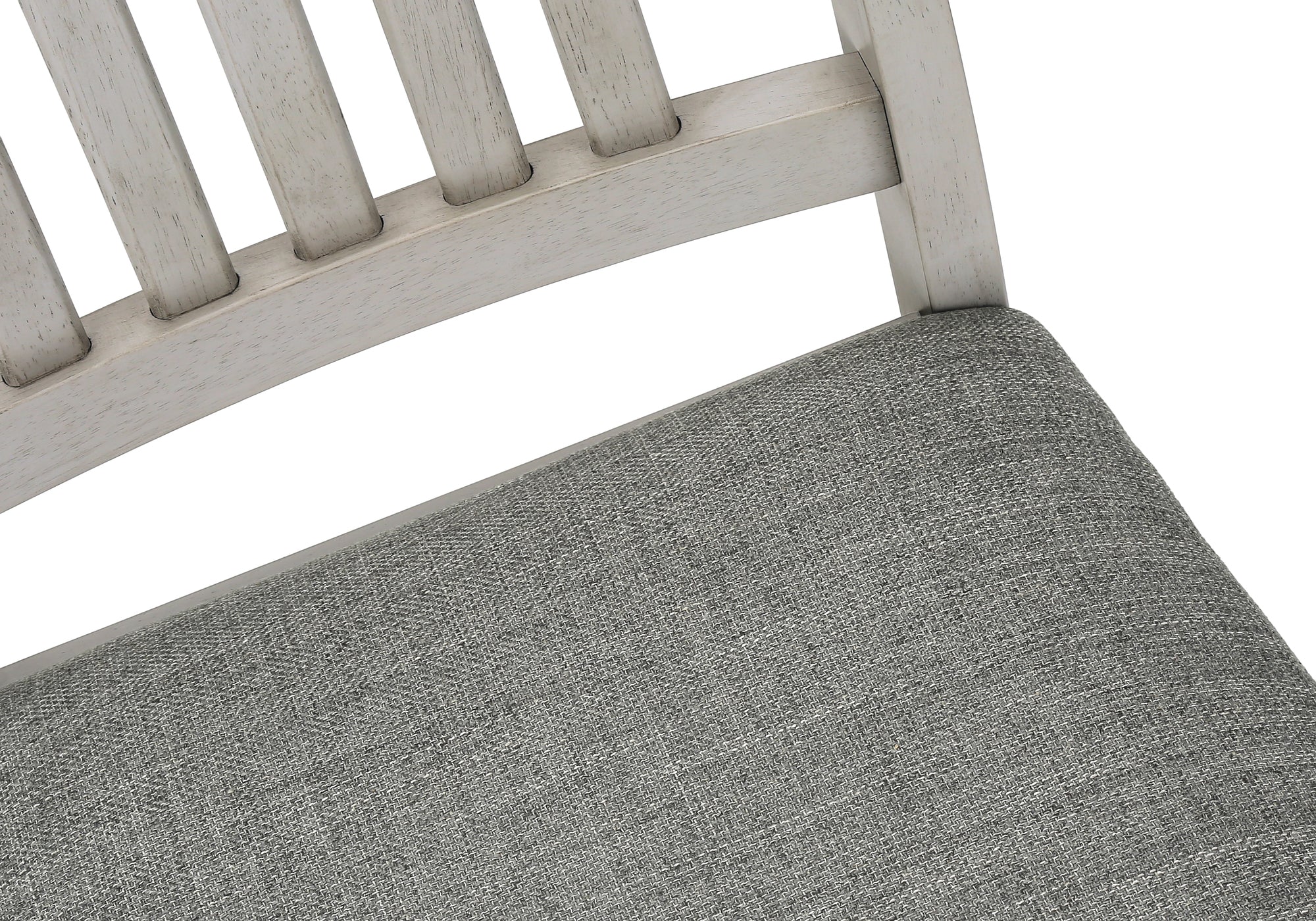 CHAISE - 2PCS - 38"H / REMBOURREE TISSU GRIS – I 1256