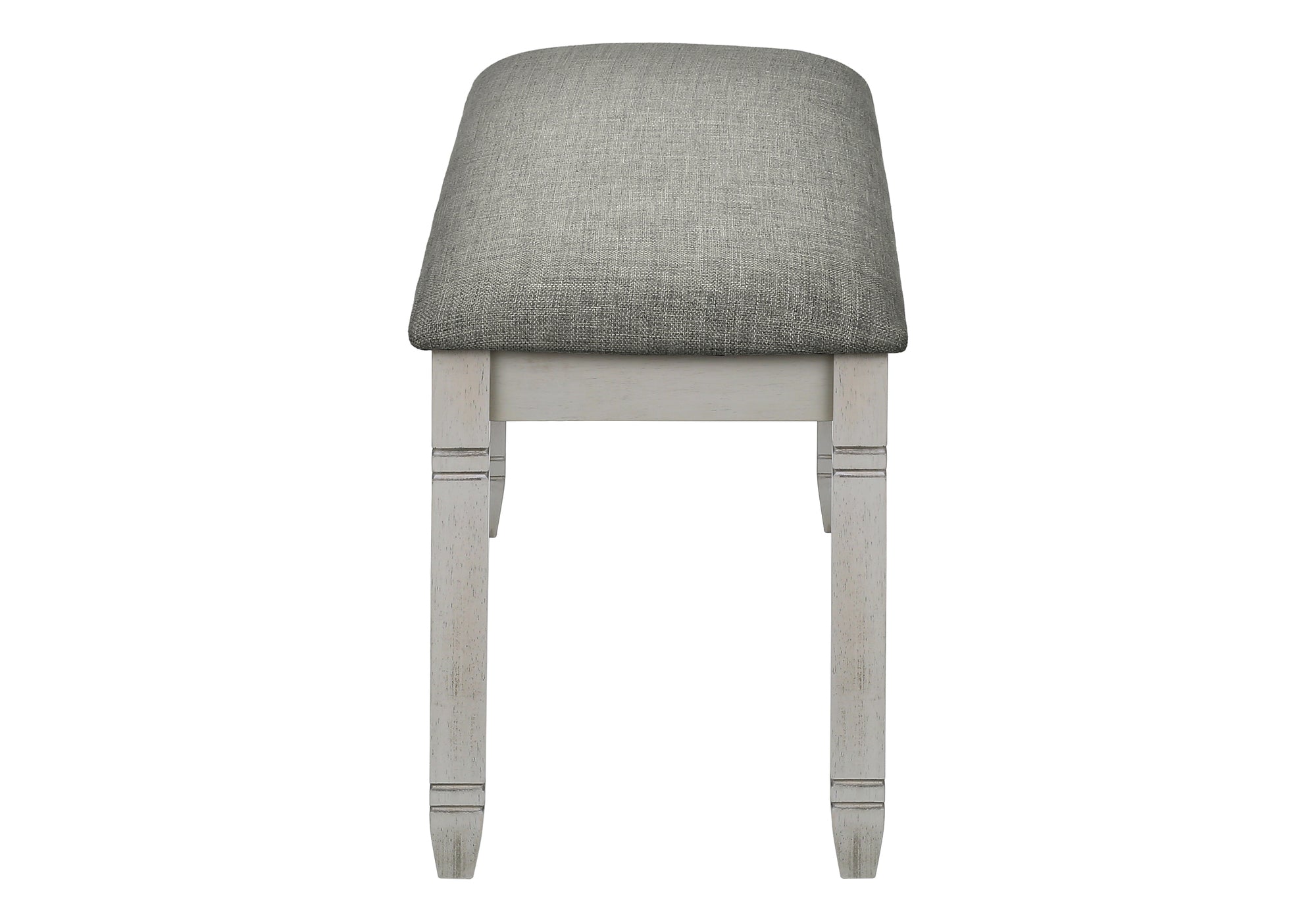 BANC - 41"L / REMBOURREE TISSU GRIS – I 1257