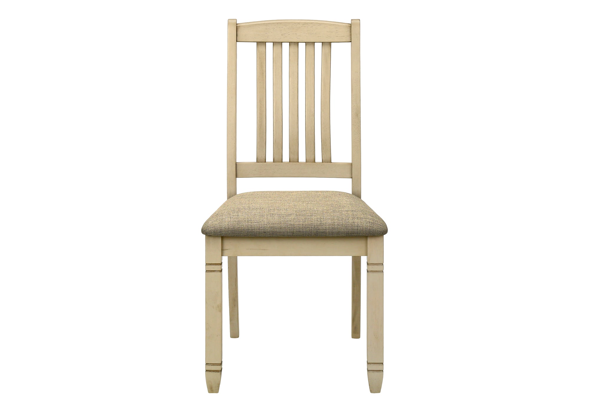 CHAISE - 2PCS - 38"H / REMBOURREE TISSU BEIGE – I 1265
