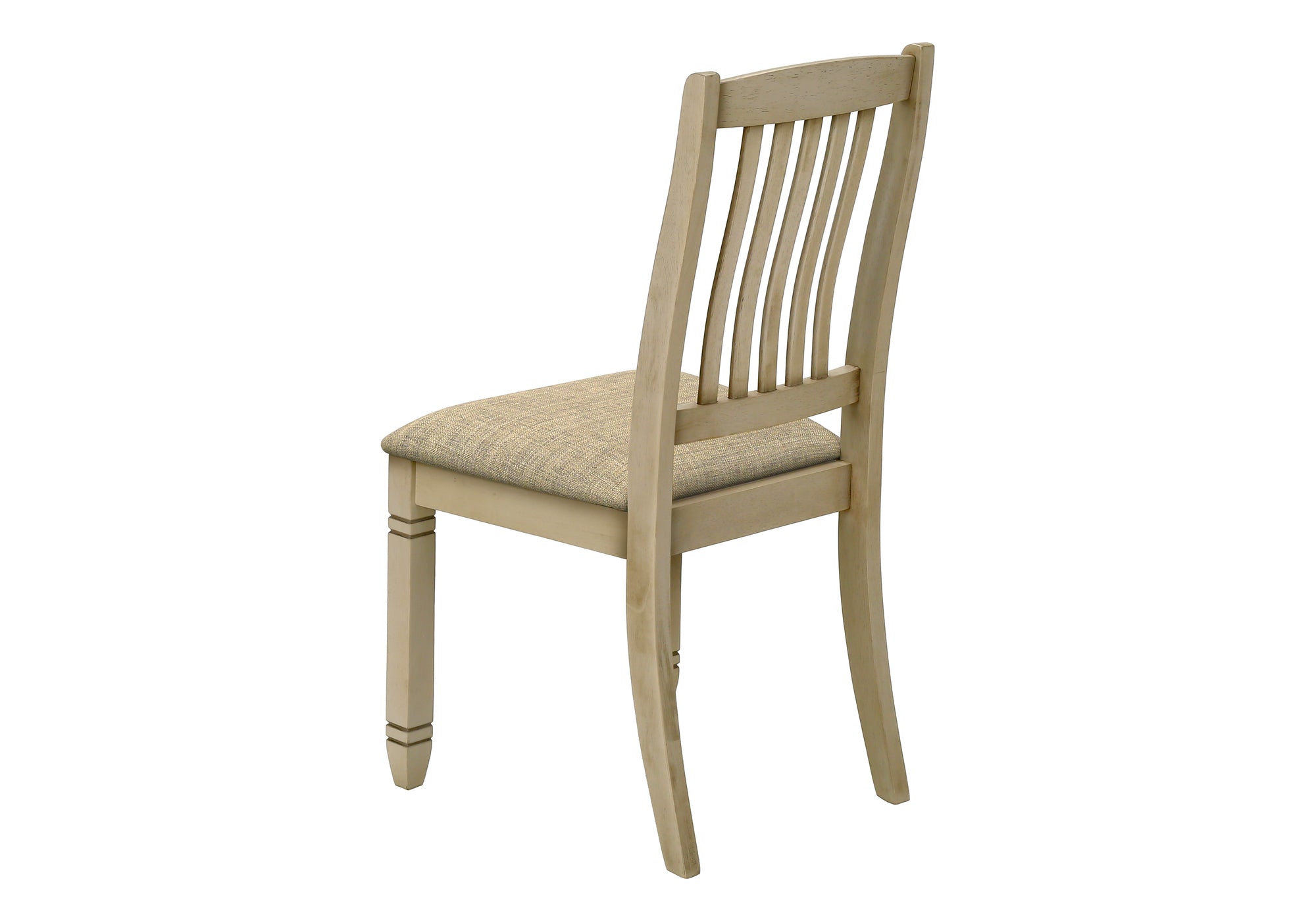 CHAISE - 2PCS - 38"H / REMBOURREE TISSU BEIGE – I 1265