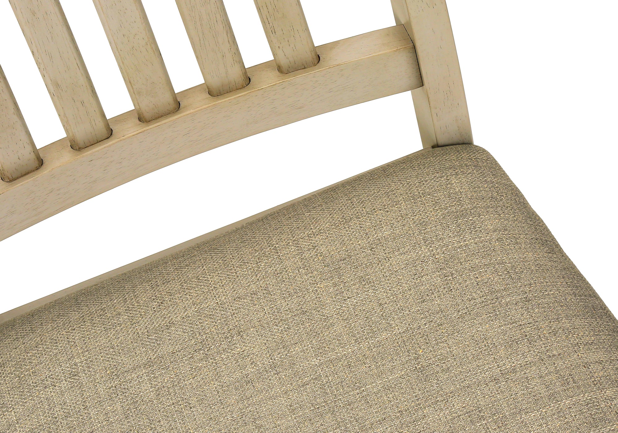 CHAISE - 2PCS - 38"H / REMBOURREE TISSU BEIGE – I 1265