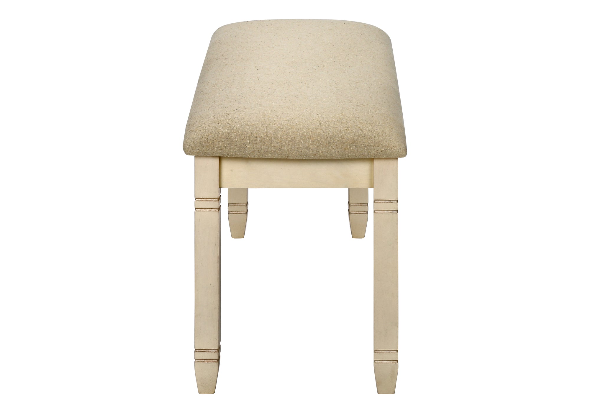 BANC - 41"L / REMBOURREE TISSU BEIGE – I 1266
