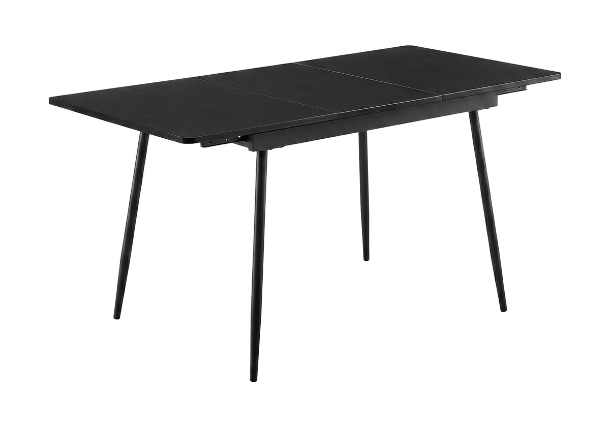 TABLE A MANGER - NOIR / METAL 30"X 44"X 60" / EXTENSION 16" – I 1276