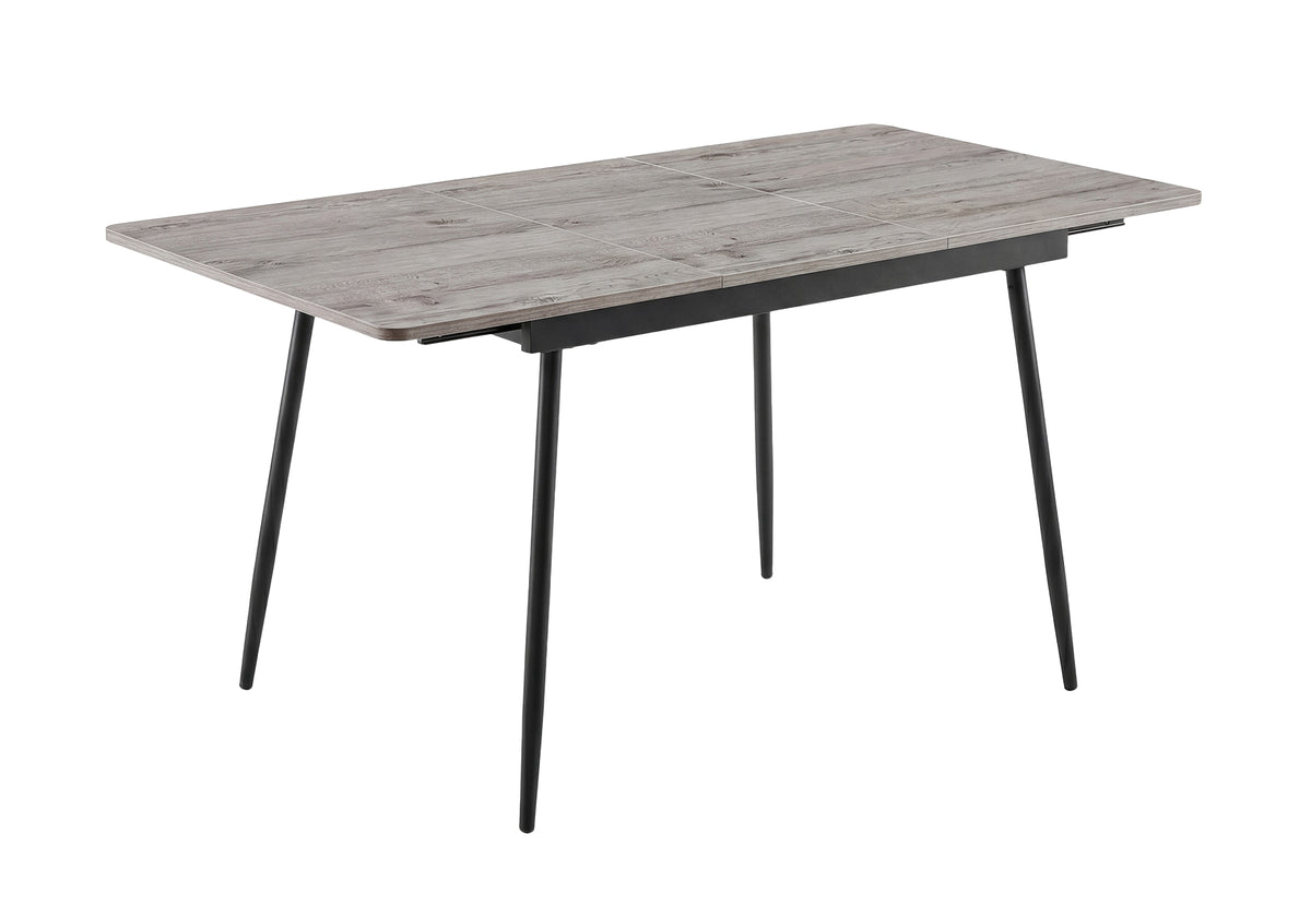 TABLE A MANGER - GRIS / METAL 30"X 44"X 60" / EXTENSION 16" – I 1277