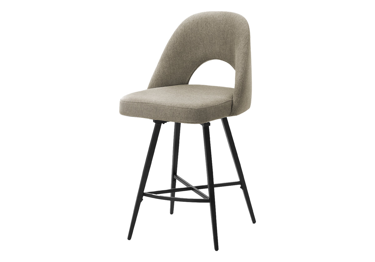 TABOURET DE BAR - 2PCS / 42"H / BRUN / HAUTEUR BAR / PIVOTANT – I 1282
