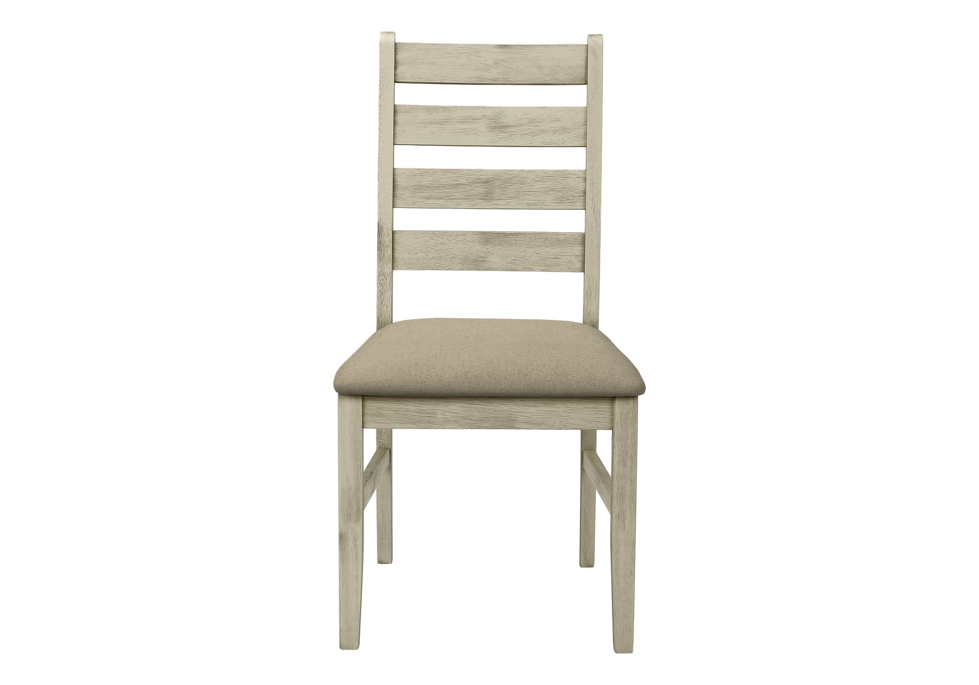 CHAISE - 2PCS - 38"H / REMBOURREE TISSU BEIGE – I 1336