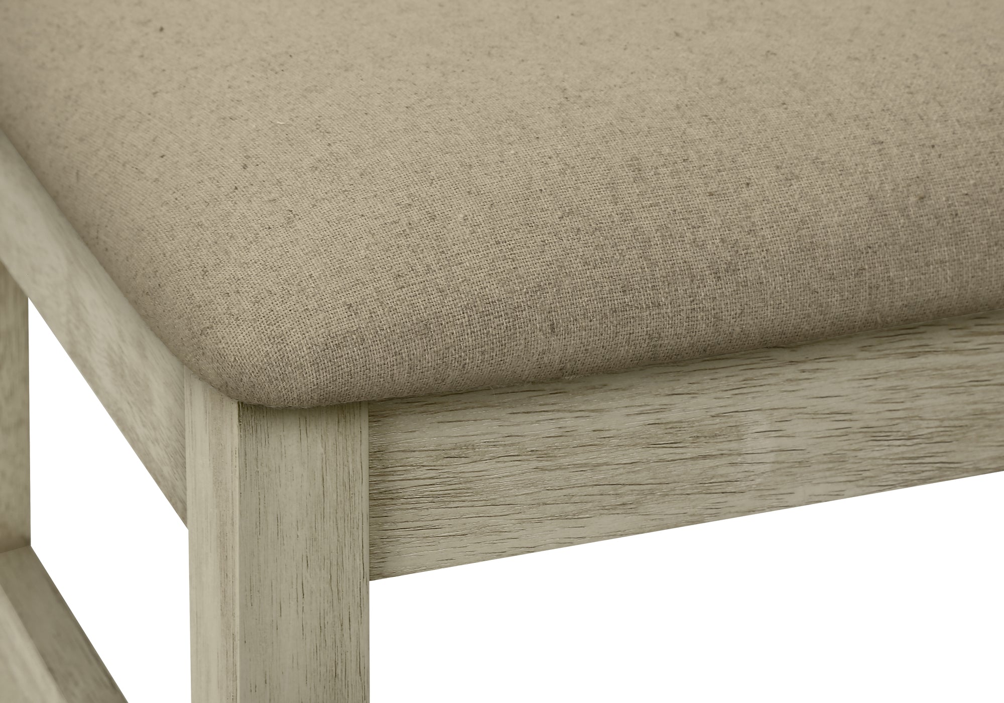 CHAISE - 2PCS - 38"H / REMBOURREE TISSU BEIGE – I 1336