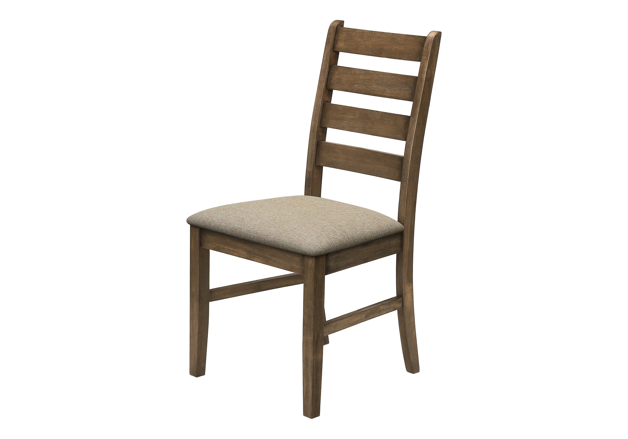 CHAISE - 2PCS - 38"H / REMBOURREE TISSU BRUN – I 1342