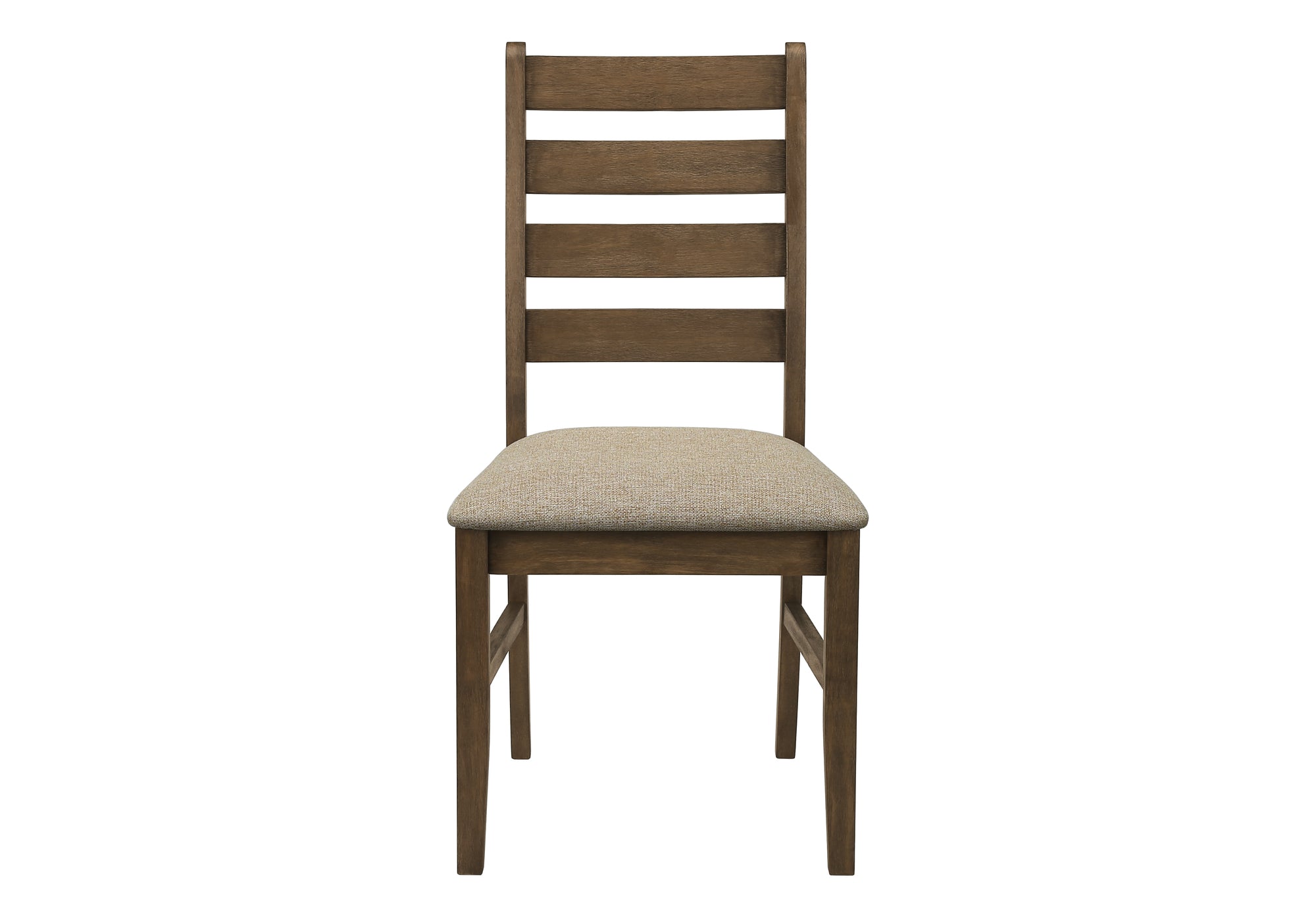 CHAISE - 2PCS - 38"H / REMBOURREE TISSU BRUN – I 1342