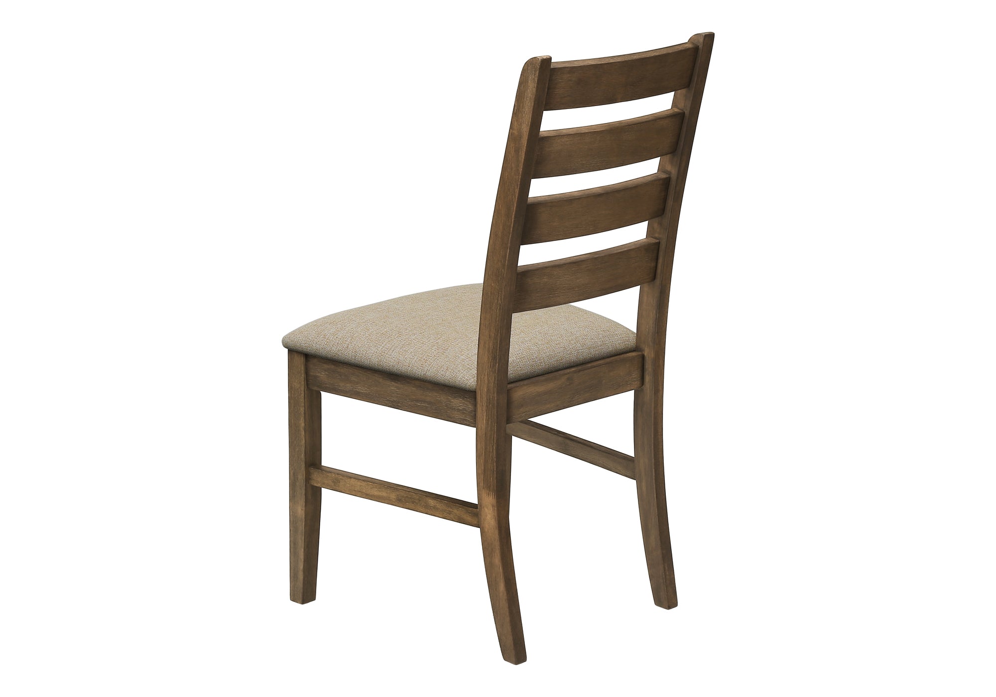 CHAISE - 2PCS - 38"H / REMBOURREE TISSU BRUN – I 1342