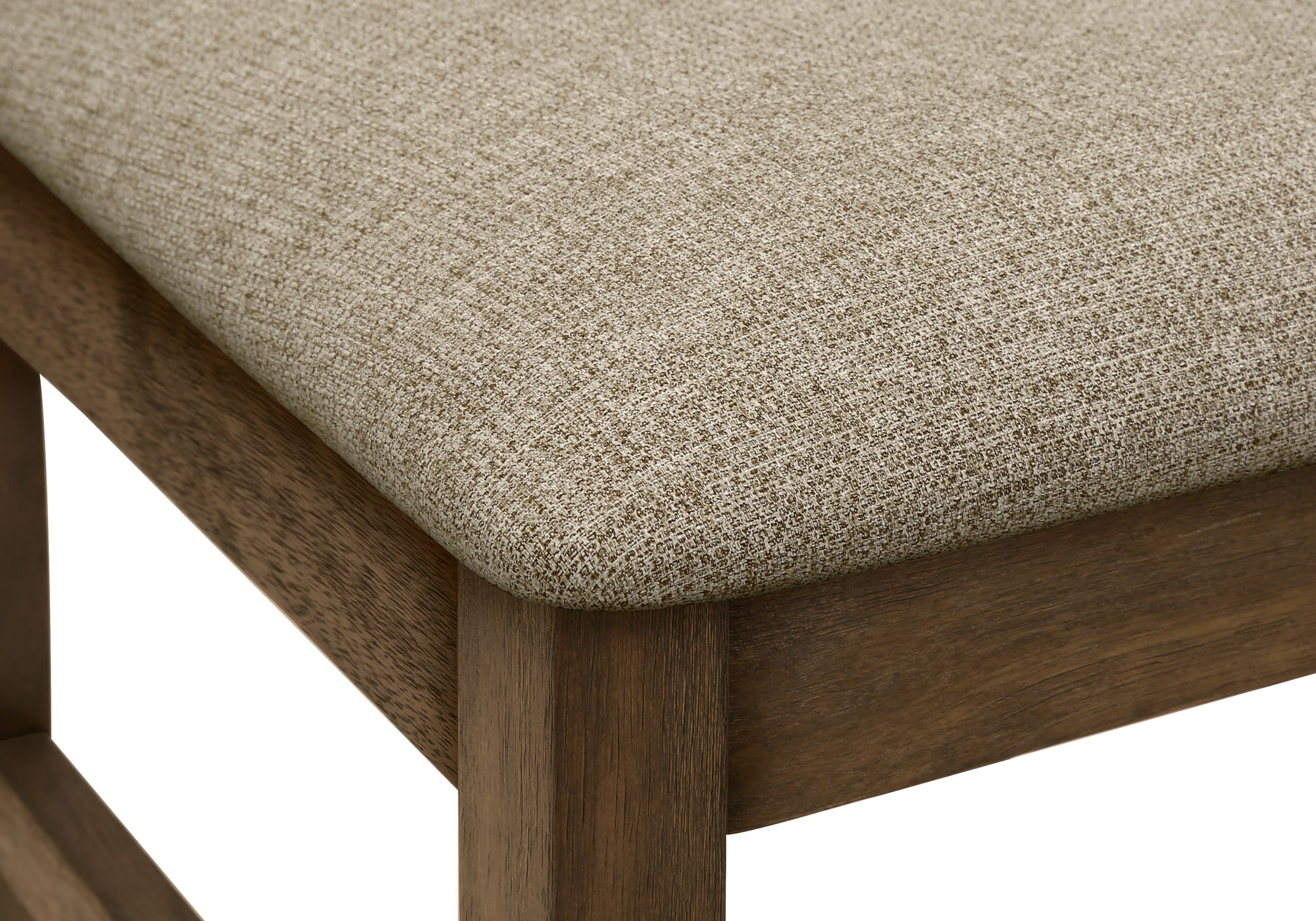 CHAISE - 2PCS - 38"H / REMBOURREE TISSU BRUN – I 1342