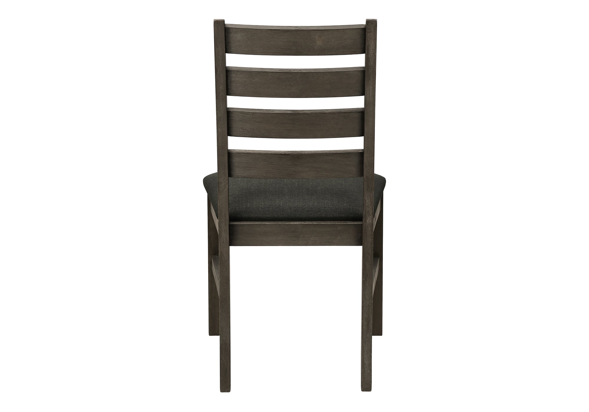 CHAISE - 2PCS - 38"H / REMBOURREE TISSU GRIS FONCE – I 1347