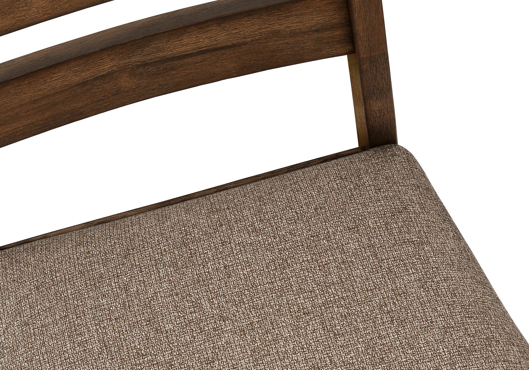 CHAISE - 2PCS - 38"H / REMBOURREE TISSU BRUN – I 1355