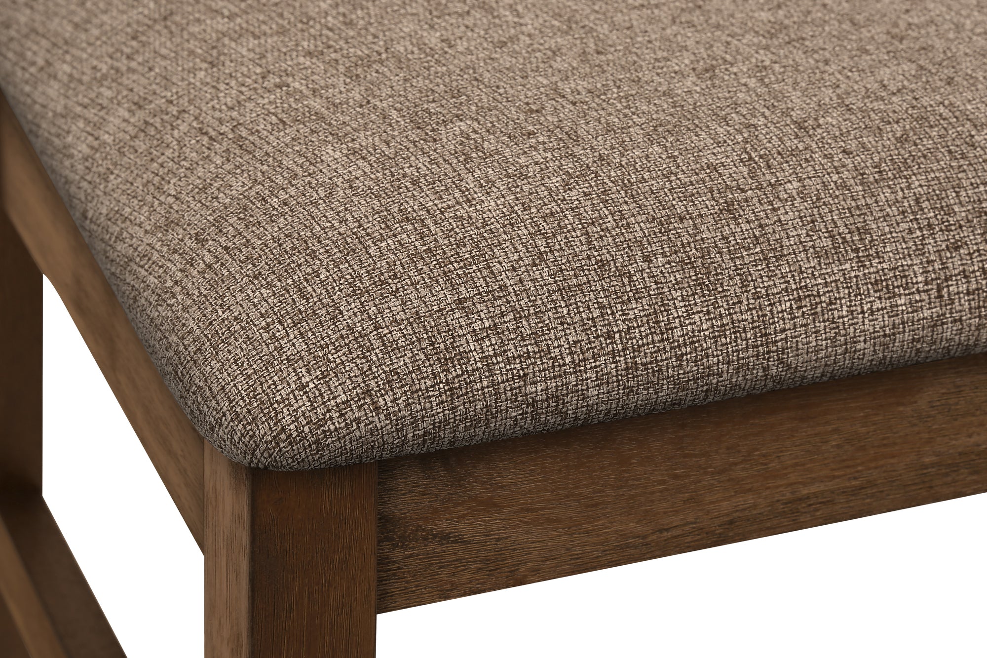 CHAISE - 2PCS - 38"H / REMBOURREE TISSU BRUN – I 1355