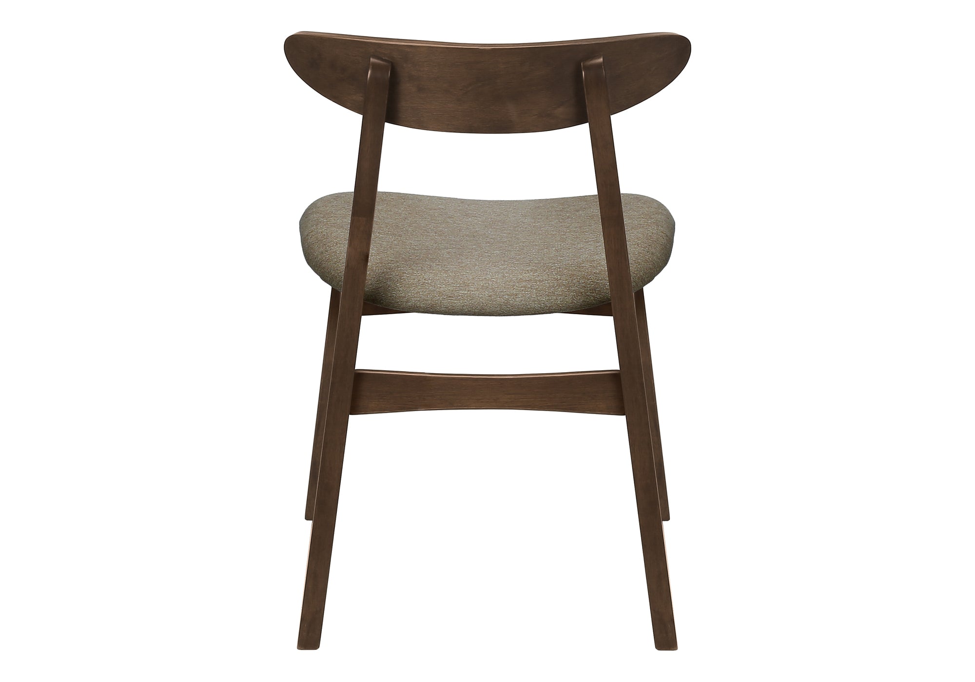 CHAISE - 2PCS - 30"H /  NOYER BRUN / SIEGE TISSU BEIGE – I 1365