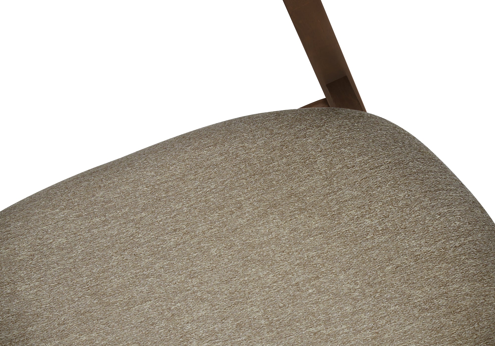 CHAISE - 2PCS - 30"H /  NOYER BRUN / SIEGE TISSU BEIGE – I 1365