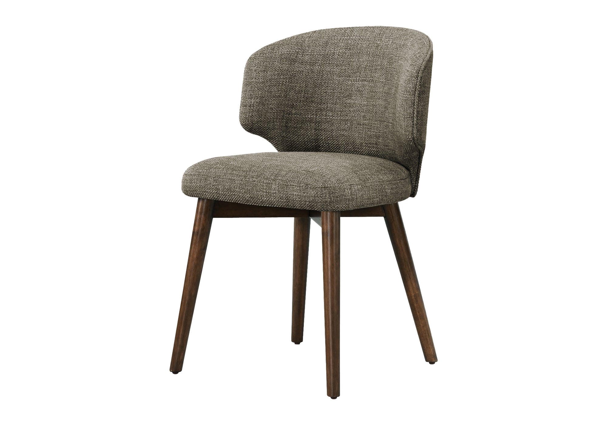CHAISE - 2PCS - 32"H /  NOYER BRUN / SIEGE TISSU BRUN – I 1366